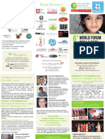 La Brochure Informativa Del World Forum Per La Pace A Lugano 2016 (A6)