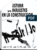 Sistema de Reajustes en La Construccion