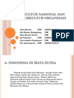 Kultur Nasional Dan Subkultur Organisasi