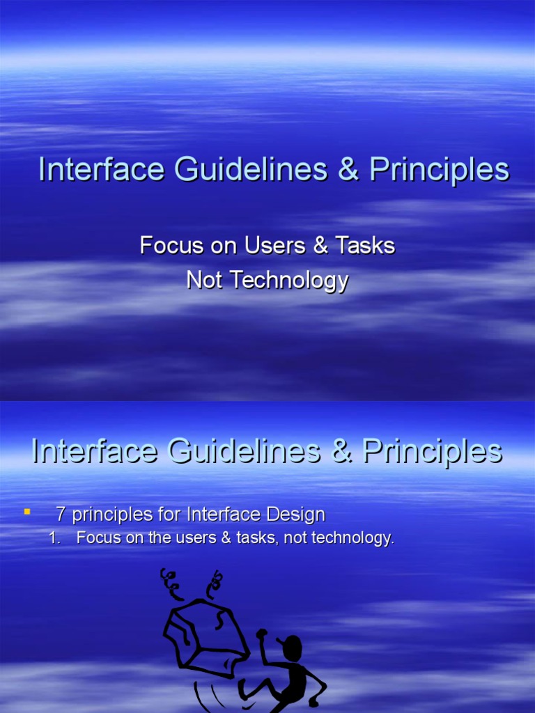 User-Centered Interface Design Principles | PDF