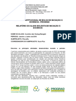 Modelo de Relatório PIBID UFABC
