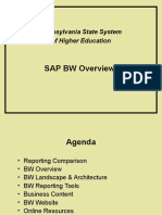 SAP BW Overview: Pennsylvania State System of Higher Education