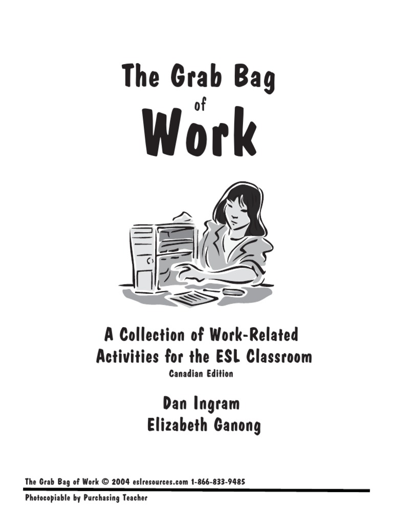 The Grab Bag of Work Sample Pages PDF Photocopier English As A