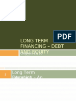 5 - Long Term Financing - Debt and Equity