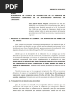 Modelo Carta de Descargo  Virtud  Gobierno