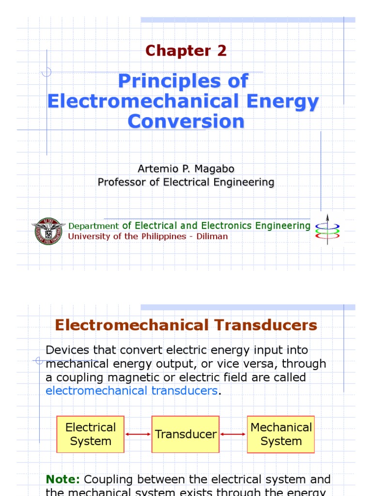Chapter 2 Principles of Electromechanical Energy Conversion Ver2