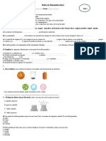 Prueba de Fisicoquímica 2año A Fila 1