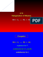 Halogenacion de Alcanos