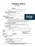 Wilson Christopher Resume 2016 Falledits2