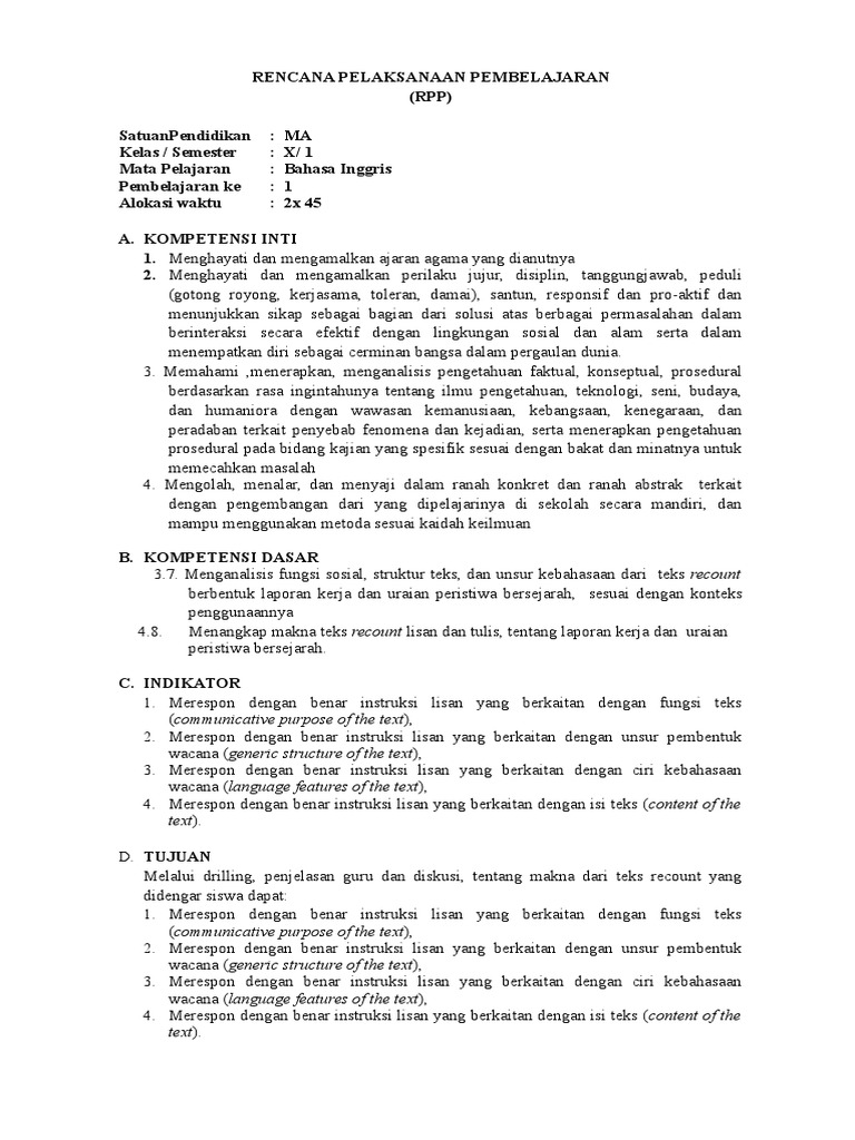 Contoh Recount Text Tentang Peristiwa Bersejarah Dalam Bahasa Inggris Barisan Contoh