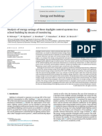 Analysis of Energy Savings of Three Daylight Control Systems in a School Building by Means of Monitoring