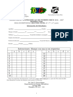 Prueba Intermedia de Matematica