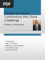 Obama and Asia: Confronting The China Challenge