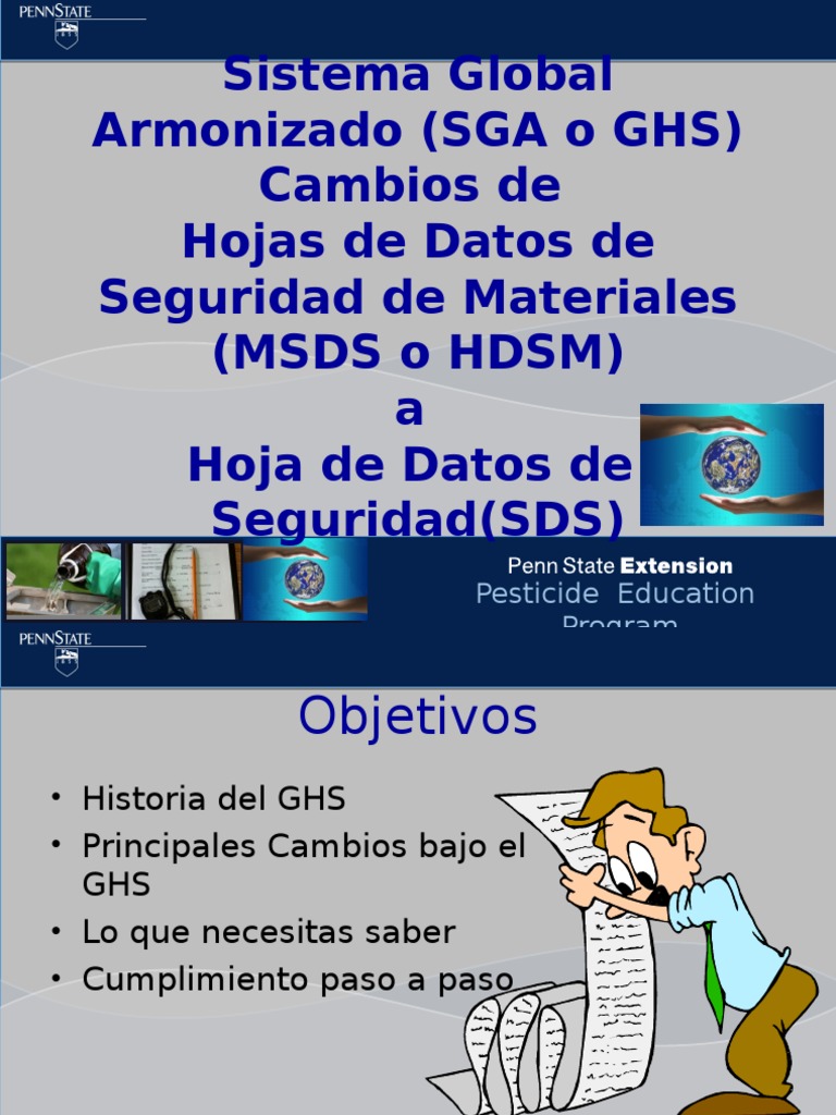 MSDS_SDS_difference_spanish1.ppt | Wellness | Chemicals