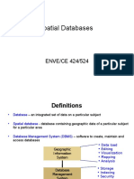 Spatial Databases for GIS Analysis and Management