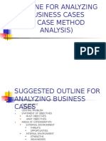 Outline For Analyzing Business Cases (A Case Method Analysis)