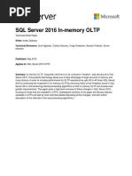 SQL Server 2016 in Memory OLTP White Paper