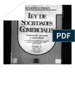 Ley de Sociedades Comerciales Tomo 1 Nissen PDF