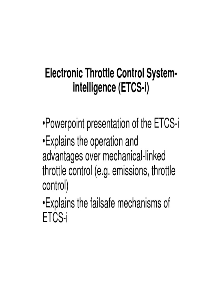 Electronic Throttle Control SystemIntelligence (ETCSi) Download 
