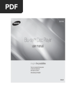 Samsung BD-F5100 Blu-Ray Disc Player Manual PDF