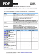 IBM Cognos Business Intelligence 10.2.2 Curriculum: Job Role