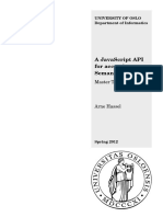 Master Thesis - A JavaScript API for Accessing Semantic Web