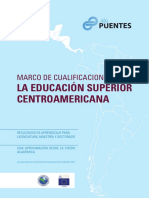 Marco de Cualificaciones para La Educación Superior Centroamericana.