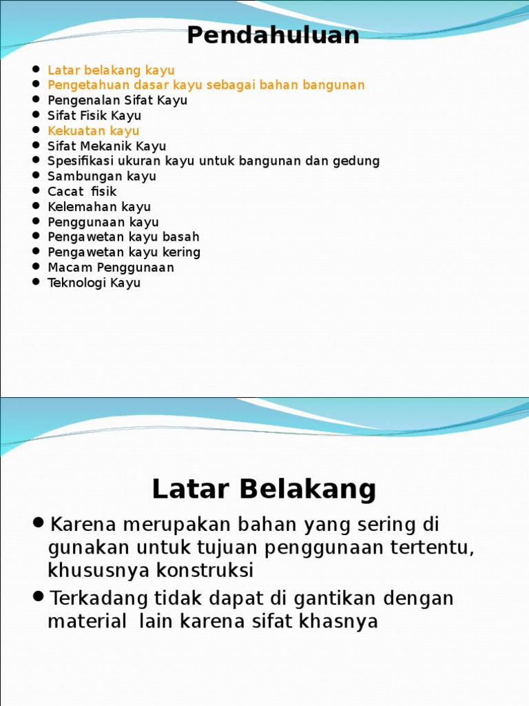 Materi Kayu Ppt