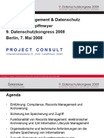 [DE] Records Management & Datenschutz | Dr. Ulrich Kampffmeyer | Datenschutzkongress | 2008