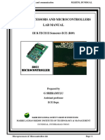 Microprocessors and Microcontrollers Lab Manual: III B.TECH II Semester-ECE (R09)