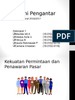 Kekuatan Penawaran &Permintaan Pasar