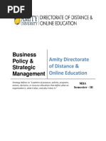 Business Policy Strategic Management E-book