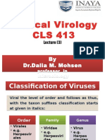 Medical Virology CLS 413: by DR - Dalia M. Mohsen