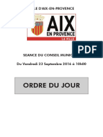 Ordre du jour du Conseil municipal du 23 sept 2016