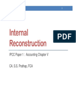 Internal Reconstruction: IPCC Paper 1: Accounting Chapter V