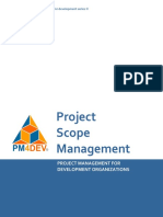 PM4DEV Project Scope Management