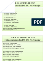 Dzikir 99 Asmaul Husna