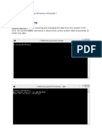 Syntax - C:/ DATE Description - : Q. Write The Syntax of The Following Commands ?