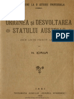 Zece Lectii Despre Austria Iorga PDF