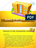 2 History of Hospitality Industry