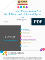 Analytical and Experimental Stu Dy of Structural Units and Syste Ms