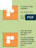 Divide Squares into Equal Parts Math Quiz