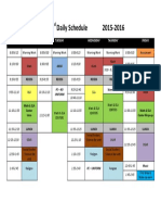 3rd Class Schedule 2016-2017