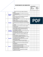 Instrumento de Medicion - Servqual