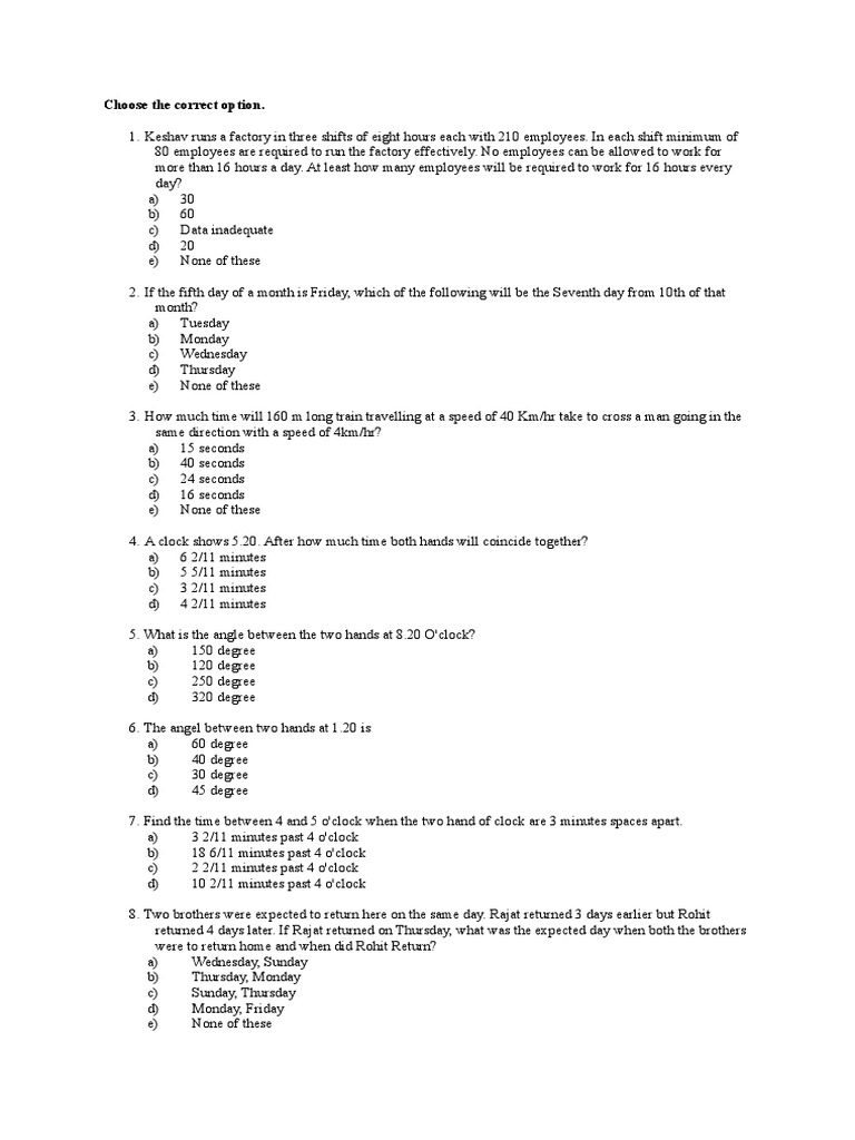 Numerical & Mathematical Ability PDF