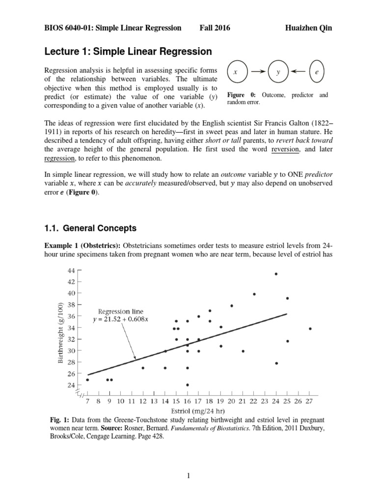 Simple Linear Regression Lesson