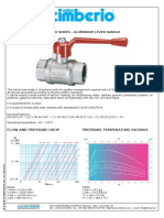 Full Bore Ball Valve - T10 Series - Aluminium Lever Handle: Flow and Pressure Drop Pressure Temperature Ratings