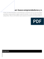 Carlos Bremer - Busco Emprendedores y No Payasos