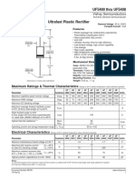 UF5400 Thru UF5408: Maximum Ratings & Thermal Characteristics