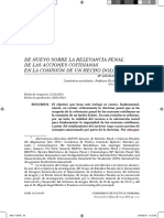 Relevancia Penal de Las Acciones Cotidianas